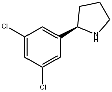 (2R)-2-(3,5-DICHLOROPHENYL)PYRROLIDINE Struktur