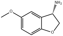 (S)-5-甲氧基-2,3-二氢苯并呋喃-3-胺, 1212943-41-3, 结构式