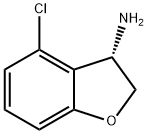 (S)-4-氯-2,3-二氢苯并呋喃-3-胺, 1213135-36-4, 结构式