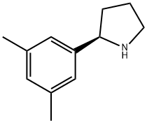 (2R)-2-(3,5-二甲基苯基)吡咯烷, 1213509-59-1, 结构式