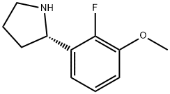 (S)-2-(2-FLUORO-3-METHOXY-PHENYL)-PYRROLIDINE Struktur