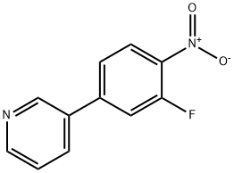 3-(3-Fluoro-4-Nitrophenyl)Pyridine Structure