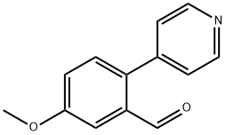 5-甲氧基-2-(吡啶-4-基)苯甲醛, 1214364-81-4, 结构式