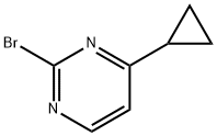 2-溴-4-环丙基嘧啶 结构式