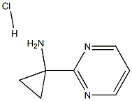 1-(Pyrimidin-2-yl)cyclopropanamine hydrochloride Structure