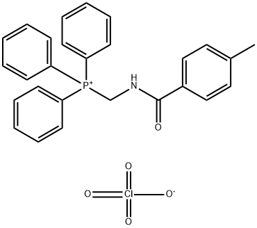 ((4-METHYL-BENZOYLAMINO)-METHYL)-TRIPHENYL-PHOSPHONIUM, PERCHLORATE, 121561-29-3, 结构式