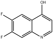 6,7-二氟喹啉-4-醇 结构式