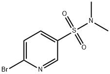6-溴-N,N-二甲基吡啶-3-磺酰胺 结构式