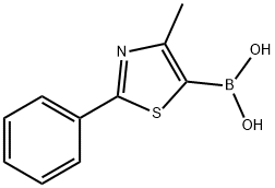 4-methyl-2-phenylthiazol-5-ylboronic acid Structure