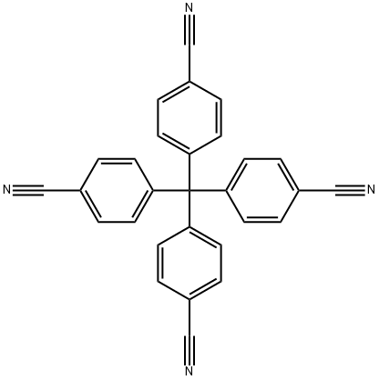 テトラキス(4-シアノフェニル)メタン 化学構造式