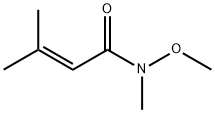 N-methoxy-N,3-dimethylbut-2-enamide Struktur