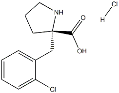 2-[(2-chlorophenyl)methyl]-D-Proline hydrochloride,1217849-64-3,结构式