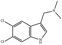 1H-Indole-3-methanamine, 5,6-dichloro-N,N-dimethyl- Struktur