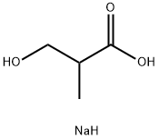 Sodium 3-hydroxy-2-methylpropionate Structure