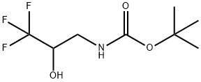 (3,3,3-トリフルオロ-2-ヒドロキシプロピル)カルバミン酸TERT-ブチル 化学構造式