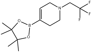 4-(4,4,5,5-tetramethyl-1,3,2-dioxaborolan-2-yl)-1-(2,2,2-trifluoroethyl)-1,2,3,6-tetrahydropyridine Struktur
