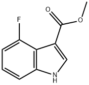 4-氟吲哚-3-羧酸甲酯 结构式