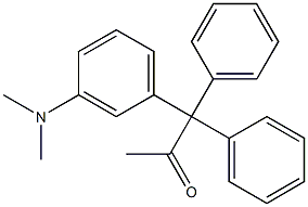 1-(3-(Dimethylamino)phenyl)-1,1-diphenylpropan-2-one Structure