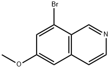 8-溴-6-甲氧基异喹啉, 1220694-86-9, 结构式