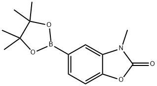 3-METHYL-5-(4,4,5,5-TETRAMETHYL-1,3,2-DIOXABOROLAN-2-YL)-2(3H)-BENZOXAZOLONE,1220696-32-1,结构式