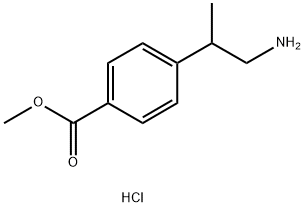 methyl 4-(1-aminopropan-2-yl)benzoate hydrochloride Structure