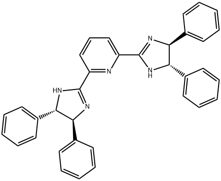 2,6-bis[(4S,5S)-4,5-dihydro-4,5-diphenyl-1H-imidazol-2-yl]-Pyridine Structure