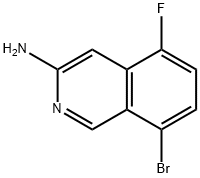 8-溴-5-氟-异喹啉-3-胺,1221974-48-6,结构式