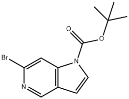 tert-Butyl 6-bromo-1H-pyrrolo[3,2-c]pyridine-1-carboxylate Struktur