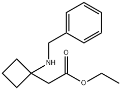 2-(1-(苄氨基)环丁基)乙酸乙酯盐酸盐, 1223573-54-3, 结构式