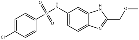 4-chloro-N-[2-(methoxymethyl)-1H-benzimidazol-6-yl]benzenesulfonamide Struktur