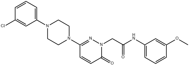 2-{3-[4-(3-chlorophenyl)piperazin-1-yl]-6-oxopyridazin-1(6H)-yl}-N-(3-methoxyphenyl)acetamide Struktur