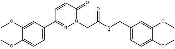N-(3,4-dimethoxybenzyl)-2-[3-(3,4-dimethoxyphenyl)-6-oxopyridazin-1(6H)-yl]acetamide Struktur