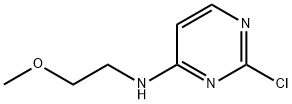 2-氯-N-(2-甲氧基乙基)嘧啶-4-胺, 1224600-39-8, 结构式