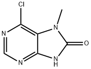 6-氯-7-甲基-7H-嘌呤-8(9H)-酮,1226804-17-6,结构式