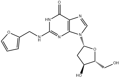 N2-(2-Furanylmethyl)-2'-deoxyadenosine Struktur