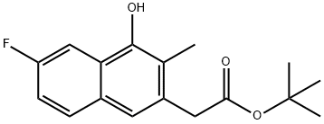 1227370-68-4 tert-butyl-2-(6-fluoro-4-hydroxy-3-methylnaphthalen-2-yl)acetate