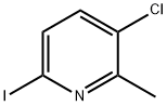 3-Chloro-6-iodo-2-methyl-pyridine Struktur