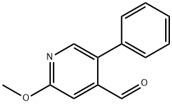 2-甲氧基-5-苯基吡啶-4-甲醛,1227582-94-6,结构式