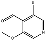 3-Bromo-5-methoxy-4-pyridinecarboxaldehyde Struktur