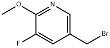 5-(Bromomethyl)-3-fluoro-2-methoxypyridine Structure