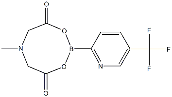 6-methyl-2-(5-(trifluoromethyl)pyridin-2-yl)-1,3,6,2-dioxazaborocane-4,8-dione Structure