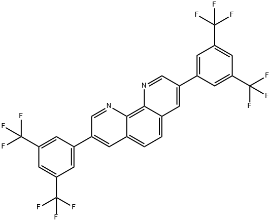 3,8-双[{3,5-双(三氟甲基)}苯基]-1,10-邻菲罗啉,1228032-35-6,结构式