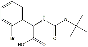 (S)-2-(2-Bromophenyl)-2-((tert-butoxycarbonyl)amino)acetic acid Struktur