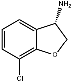 (3S)-7-CHLORO-2,3-DIHYDRO-1-BENZOFURAN-3-AMINE Struktur