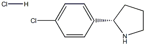 (2S)-2-(4-CHLOROPHENYL)PYRROLIDINE HCL Structure