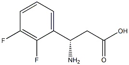 (3S)-3-AMINO-3-(2,3-DIFLUOROPHENYL)PROPANOIC ACID,1228561-39-4,结构式