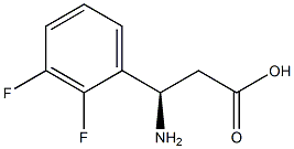 (3R)-3-AMINO-3-(2,3-DIFLUOROPHENYL)PROPANOIC ACID, 1228571-43-4, 结构式