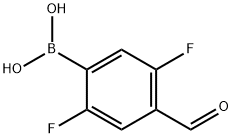 2,5-Difluoro-4-formylphenylphenylboronic acid Struktur