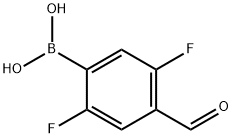 2,5-Difluoro-4-formylphenylphenylboronic acid Structure