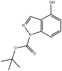 4-羟基-1H-吲唑-1-羧酸叔丁酯,1228874-81-4,结构式